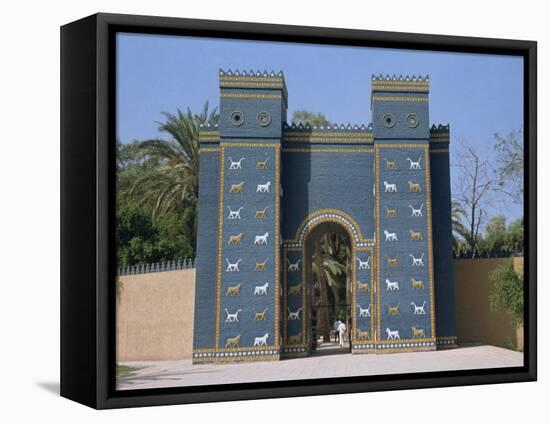 Reconstruction of the Ishtar Gate, Entrance to Babylon, Mesopotamia, Iraq, Middle East-Thouvenin Guy-Framed Premier Image Canvas