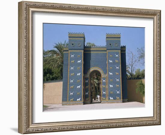 Reconstruction of the Ishtar Gate, Entrance to Babylon, Mesopotamia, Iraq, Middle East-Thouvenin Guy-Framed Photographic Print