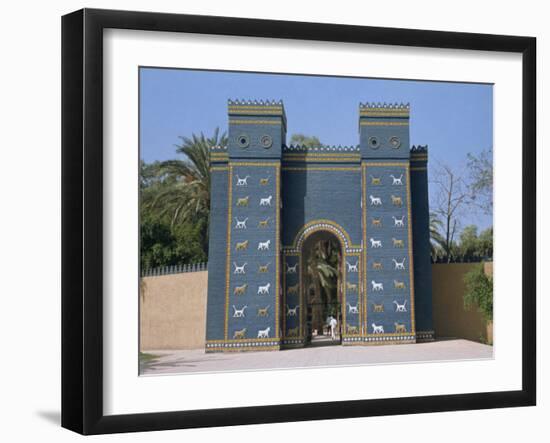 Reconstruction of the Ishtar Gate, Entrance to Babylon, Mesopotamia, Iraq, Middle East-Thouvenin Guy-Framed Photographic Print