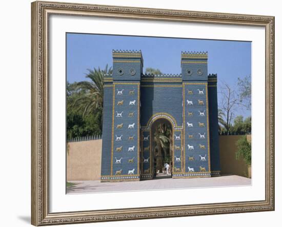 Reconstruction of the Ishtar Gate, Entrance to Babylon, Mesopotamia, Iraq, Middle East-Thouvenin Guy-Framed Photographic Print