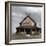 Reconstruction of the Viking barracks at the fortress of Trelleborg, Slagelse, Denmark-Werner Forman-Framed Photographic Print