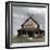 Reconstruction of the Viking barracks at the fortress of Trelleborg, Slagelse, Denmark-Werner Forman-Framed Photographic Print