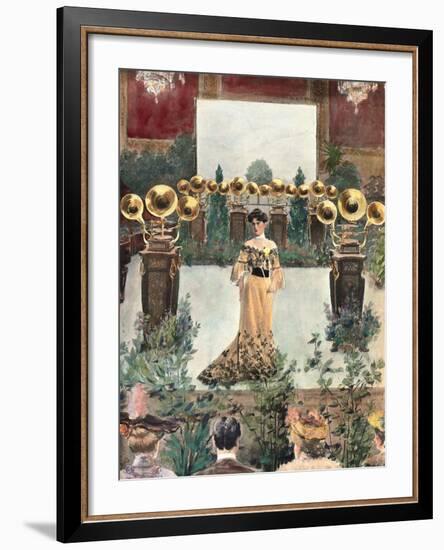 Record and Gramophone, 1899-Fritz Gehrke-Framed Giclee Print