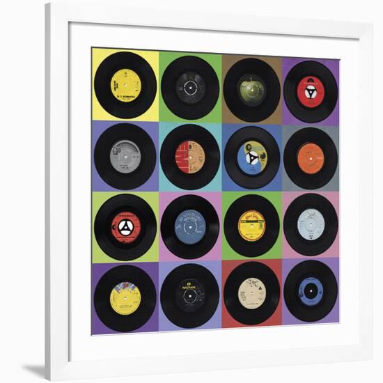 Record Collection-Ben James-Framed Art Print