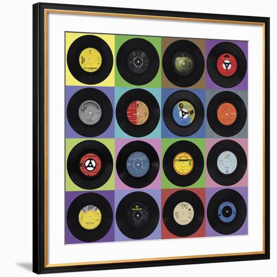 Record Collection-Ben James-Framed Art Print