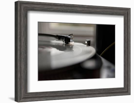 Record player detail-Christine Meder stage-art.de-Framed Photographic Print