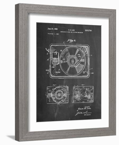 Record Player Patent-Cole Borders-Framed Art Print