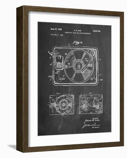 Record Player Patent-Cole Borders-Framed Art Print