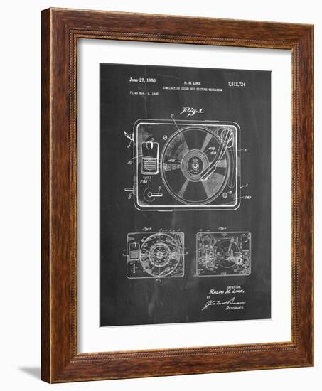 Record Player Patent-Cole Borders-Framed Art Print