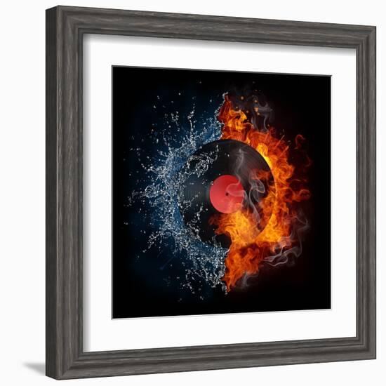 Record-RaStudio-Framed Art Print