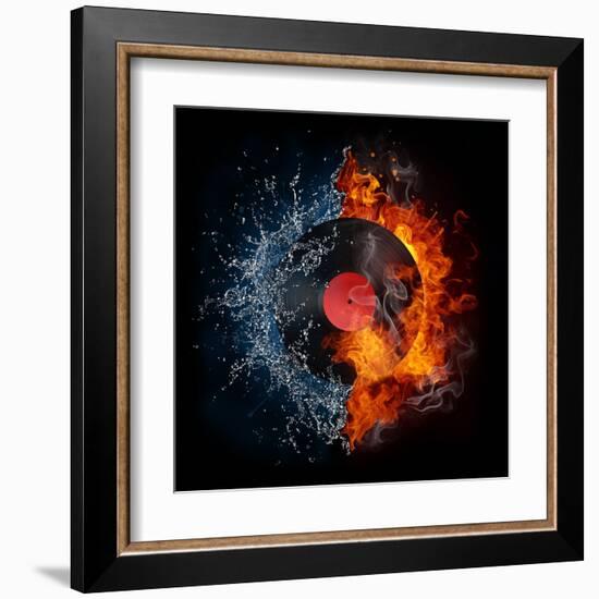 Record-RaStudio-Framed Art Print