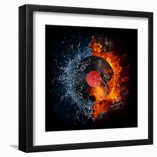 Record-RaStudio-Framed Art Print