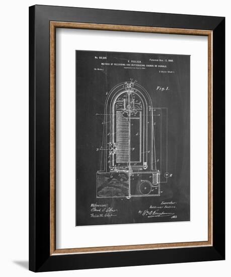 Recording Device Patent 1900-null-Framed Art Print