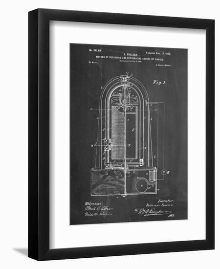 Recording Device Patent 1900-null-Framed Art Print