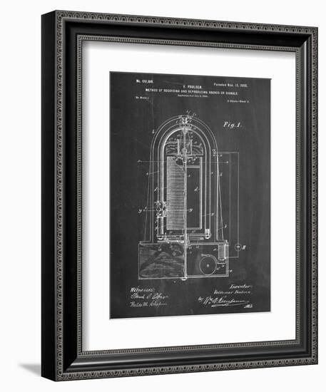 Recording Device Patent 1900-null-Framed Art Print