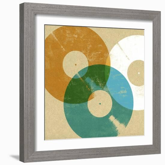 Records 3-Stella Bradley-Framed Giclee Print