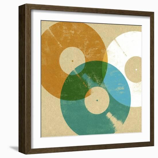 Records 3-Stella Bradley-Framed Giclee Print