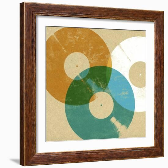 Records 3-Stella Bradley-Framed Giclee Print