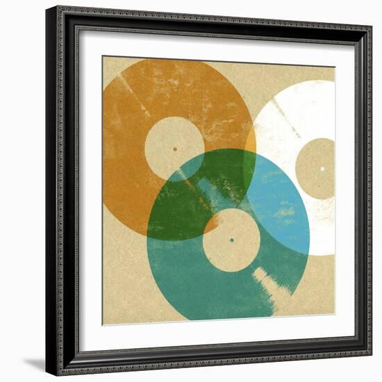 Records 3-Stella Bradley-Framed Giclee Print