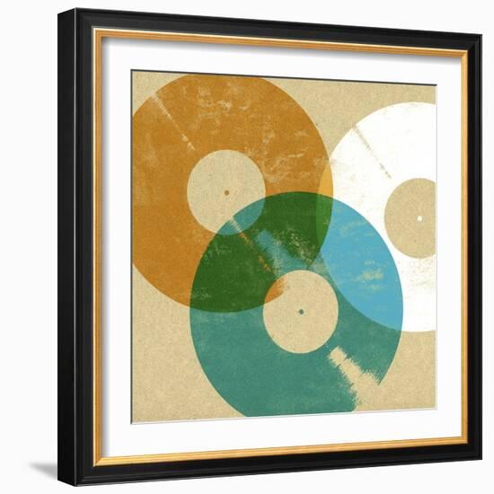 Records 3-Stella Bradley-Framed Giclee Print