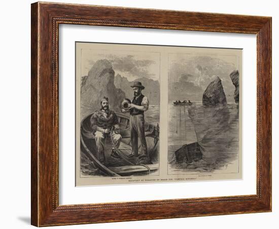 Recovery of Treasure on Board the Hamilla Mitchell-null-Framed Giclee Print