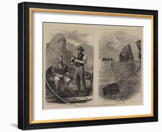 Recovery of Treasure on Board the Hamilla Mitchell-null-Framed Giclee Print