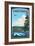 Recreation, Lake Tahoe, California-Lantern Press-Framed Art Print