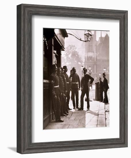 Recruiting Sergeants at Westminster, Woodbury Type Photograph-John Thomson-Framed Giclee Print