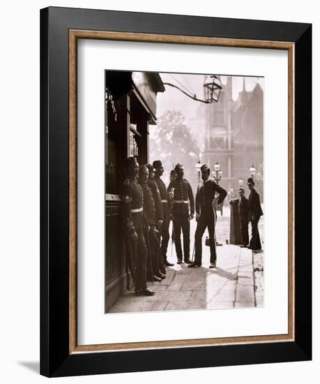 Recruiting Sergeants at Westminster, Woodbury Type Photograph-John Thomson-Framed Giclee Print