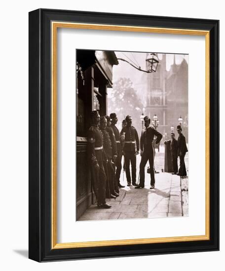 Recruiting Sergeants at Westminster, Woodbury Type Photograph-John Thomson-Framed Giclee Print