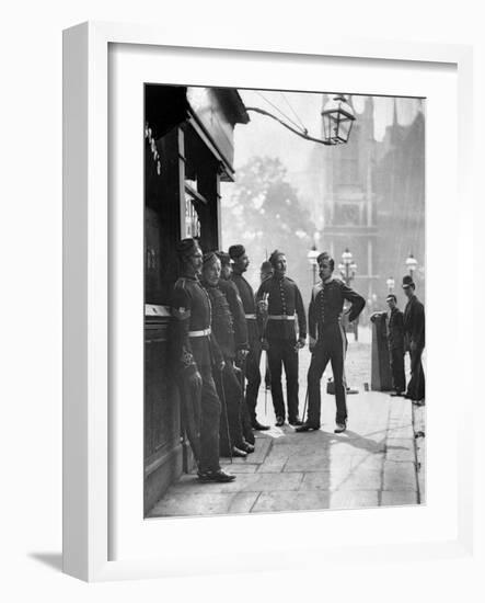 Recruiting Sergeants, from 'Street Life in London', by J. Thomson and Adolphe Smith, 1877-John Thomson-Framed Photographic Print