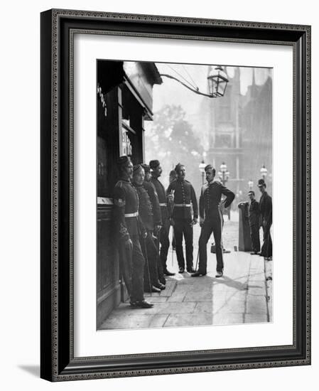 Recruiting Sergeants, from 'Street Life in London', by J. Thomson and Adolphe Smith, 1877-John Thomson-Framed Photographic Print