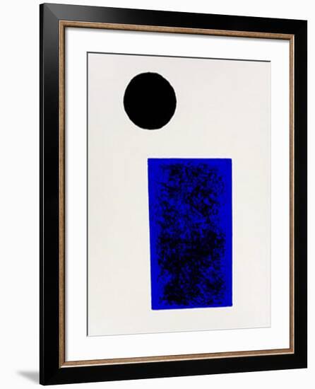 Rectangle and Circle, c.1915-Kasimir Malevich-Framed Serigraph