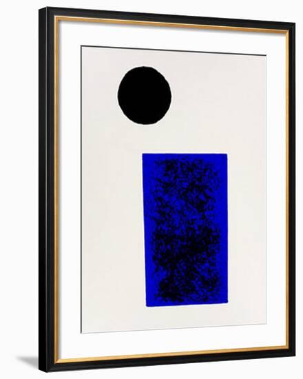 Rectangle and Circle, c.1915-Kasimir Malevich-Framed Serigraph