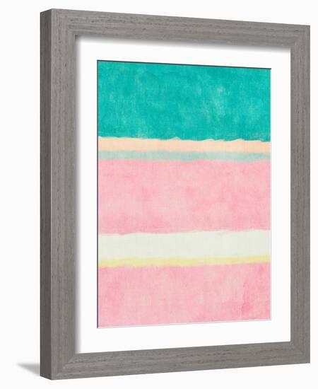 Rectangle Beach Blocks of Color II-SD Graphics Studio-Framed Art Print