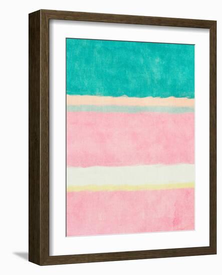 Rectangle Beach Blocks of Color II-SD Graphics Studio-Framed Art Print