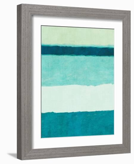 Rectangle Teal Blocks of Color II-SD Graphics Studio-Framed Art Print