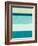 Rectangle Teal Blocks of Color II-SD Graphics Studio-Framed Art Print