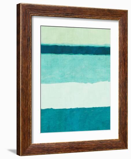 Rectangle Teal Blocks of Color II-SD Graphics Studio-Framed Art Print