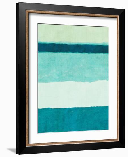 Rectangle Teal Blocks of Color II-SD Graphics Studio-Framed Art Print