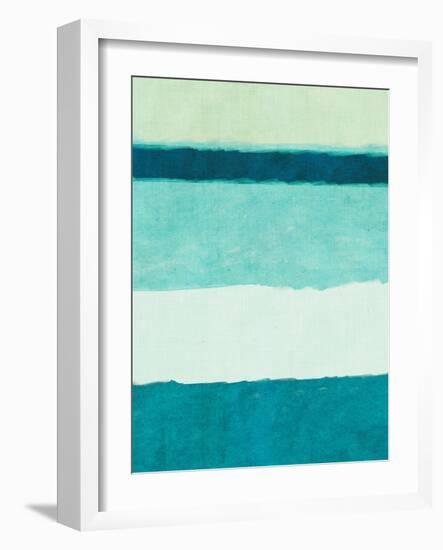 Rectangle Teal Blocks of Color II-SD Graphics Studio-Framed Art Print