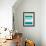 Rectangle Teal Blocks of Color II-SD Graphics Studio-Framed Art Print displayed on a wall