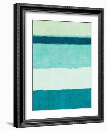 Rectangle Teal Blocks of Color II-SD Graphics Studio-Framed Art Print