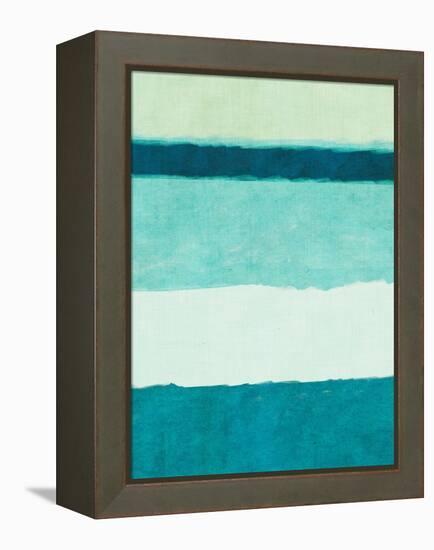 Rectangle Teal Blocks of Color II-SD Graphics Studio-Framed Stretched Canvas