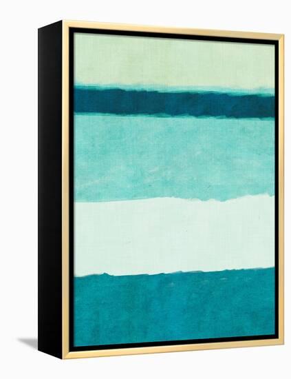 Rectangle Teal Blocks of Color II-SD Graphics Studio-Framed Stretched Canvas