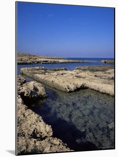 Rectangular Tanks Cut into Rock by Romans to Keep Fish Catch Fresh for Market, Near Lapta, Cyprus-Christopher Rennie-Mounted Photographic Print