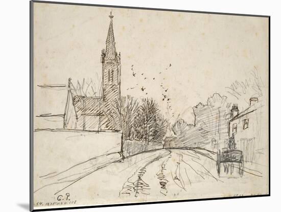 Recto: Study of Upper Norwood-Camille Pissarro-Mounted Giclee Print