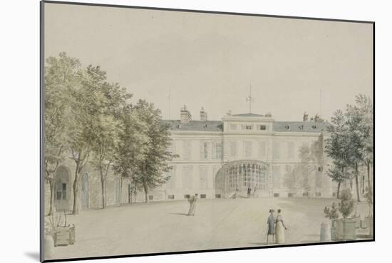 Recueil de 21 vues de Paris et de ses environs : "château de Saint-Leu. Façade sur cour avec-Victor-Jean Nicolle-Mounted Giclee Print