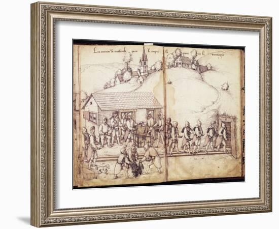 Recueil de 25 dessins: travaux de la mine Saint-Nicolas de la croix;-Heinrich Gross-Framed Giclee Print