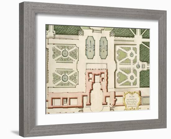 Recueil des châteaux, jardins, bosquets et fontaines de Versailles, Trianon-null-Framed Giclee Print
